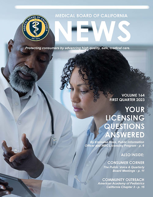 Medical Board of California Newsletter - Volume 164