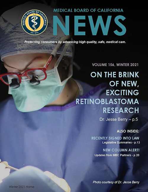 Medical Board of California Newsletter - Winter 2021